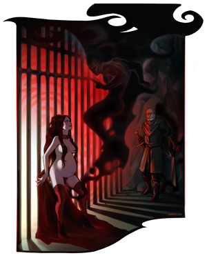 Melisandre and the shadow (personal work)